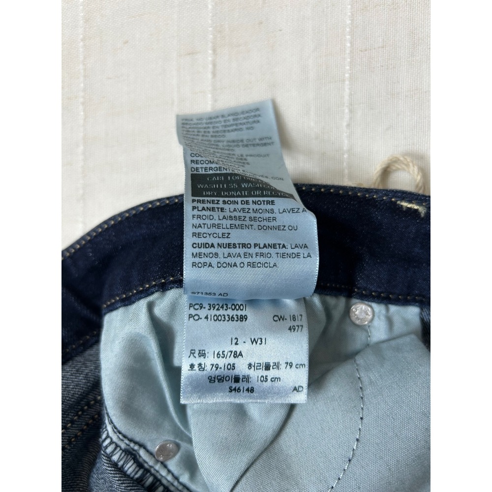 Signature by Levi Strauss & Co Stretch Soft Dark Wash High-Rise Slim jeans 12/31 - Picture 7 of 13